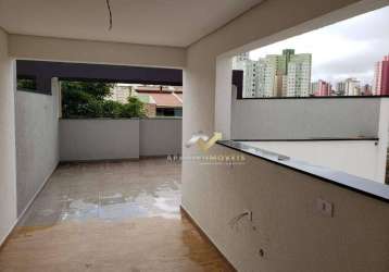 Cobertura com 2 dormitórios à venda, 100 m² por r$ 520.000,00 - vila floresta - santo andré/sp