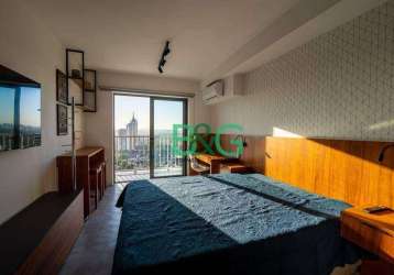 Studio com 1 dormitório para alugar, 28 m² por r$ 4.346,00/mês - pinheiros - são paulo/sp