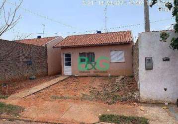 Casa com 2 dormitórios à venda, 43 m² por r$ 59.707,10 - centro - birigüi/sp