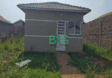 Casa com 2 dormitórios à venda, 42 m² por r$ 92.027,51 - aurora 1 - bady bassitt/sp