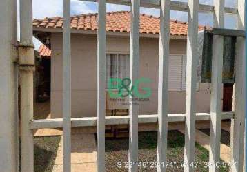 Casa com 1 dormitório à venda, 40 m² por r$ 124.874 - água branca - piracicaba/sp