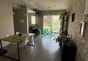 Apartamento com 2 dormitórios, 74 m² - venda por r$ 520.000 ou aluguel por r$ 3.900/mês - morumbi - são paulo/sp