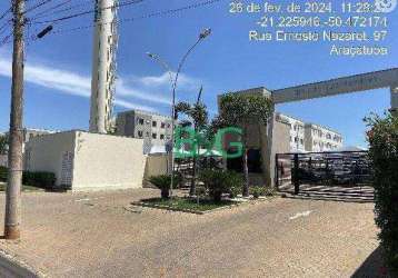 Apartamento com 2 dormitórios à venda, 39 m² por r$ 78.600 - conjunto habitacional claudionor cinti - araçatuba/sp