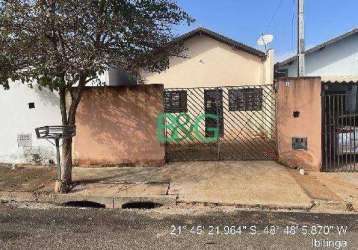 Casa com 2 dormitórios à venda, 53 m² por r$ 124.082 - residencial santo expedito - ibitinga/sp