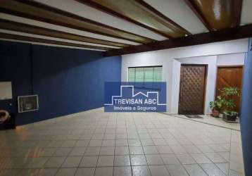 Sobrado à venda no planalto/sbc - 3 dorms, 1 suíte, quintal e 2 vagas; 160m²