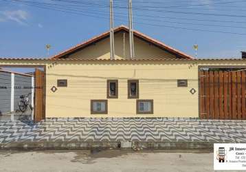 Casa geminada para venda em itanhaém, nova itanhaém, 2 dormitórios, 1 suíte, 2 banheiros, 3 vagas