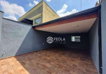 Casa com 3 dormitórios à venda, 140 m² por r$ 380.000,00 - jardim santana - americana/sp