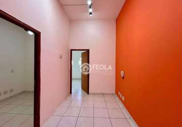 Sala para alugar, 53 m² por r$ 1.862,00/mês - jardim girassol - americana/sp