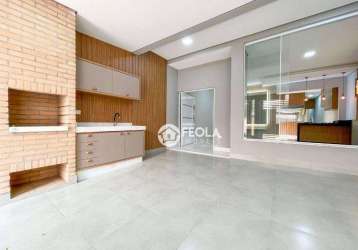 Casa com 3 dormitórios à venda, 131 m² por r$ 750.000,00 - jardim terramérica ii - americana/sp