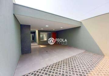 Casa com 3 dormitórios à venda, 126 m² por r$ 610.000,00 - jardim boer i - americana/sp