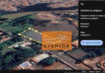 Área com 2835m² à venda no são domingos em paulínia