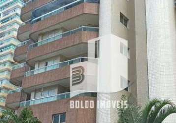 Apartamento com 2 dormitórios à venda, 120 m² por r$ 424.000,00 - tupi - praia grande/sp