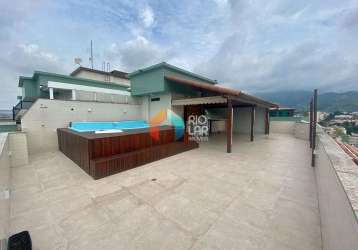 Cobertura duplex com piscina, à venda, todos os santos, rio de janeiro, rj