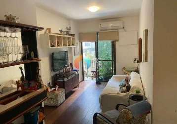 Apartamento à venda no jardim botânico, 77 m2, sala, 2 quartos (suíte), vaga de garagem, rio de jan