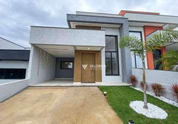 Casa com 3 dormitórios à venda, 99 m² por r$ 630.000,00 - condomínio villagio ipanema i - sorocaba/sp