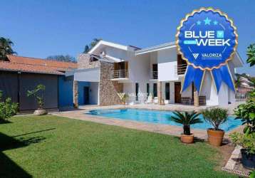 Blue week * de r$ 10.000,00 para r$ 9.000,00 * - casa com 5 dormitórios, 680 m²  - rancho dirce - sorocaba/sp