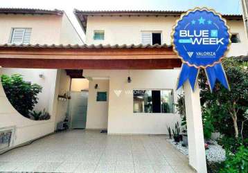 Blue week - 770.000,00 por 735.000,00 - casa com 3 quartos à venda, 136 m² - residencial meliá - sorocaba/sp