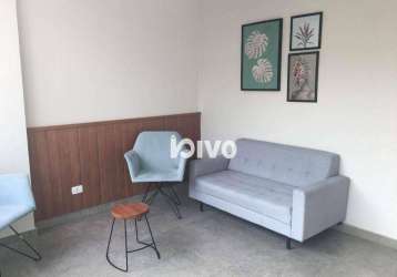 Estúdio com 1 dormitório à venda, 32 m² por r$ 320.000 - mirandópolis - são paulo/sp