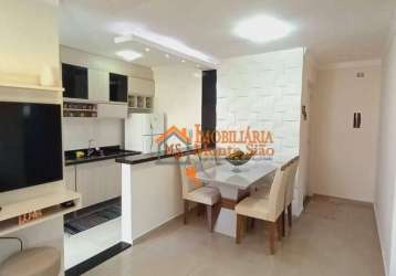 Apartamento com 2 dormitórios à venda, 50 m² por r$ 233.000,00 - jardim guilhermino - guarulhos/sp