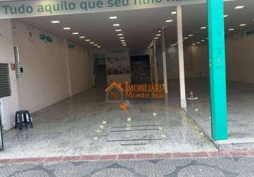 Salão para alugar, 600 m² por r$ 37.071,00/mês - centro - guarulhos/sp