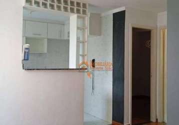 Apartamento com 2 dormitórios, 46 m² - venda por r$ 180.000,00 ou aluguel por r$ 1.200,00/mês - água chata - guarulhos/sp