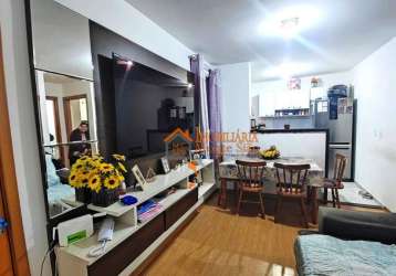 Apartamento com 2 dormitórios à venda, 43 m² por r$ 215.000,00 - lavras - guarulhos/sp