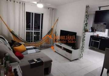 Apartamento com 2 dormitórios à venda, 59 m² por r$ 360.000,00 - ponte grande - guarulhos/sp