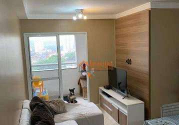 Apartamento com 3 dormitórios à venda, 59 m² por r$ 405.000,00 - jardim imperador - guarulhos/sp