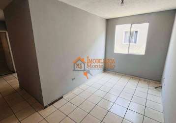 Apartamento com 2 dormitórios, 50 m² - venda por r$ 170.000,00 ou aluguel por r$ 1.140,00/mês - jardim nova cidade - guarulhos/sp