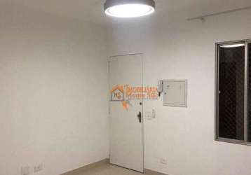 Apartamento com 2 dormitórios para alugar, 50 m² por r$ 2.341,00/mês - vila augusta - guarulhos/sp