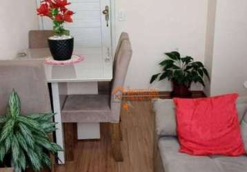 Apartamento com 2 dormitórios à venda, 49 m² por r$ 160.000,00 - jardim nova cidade - guarulhos/sp