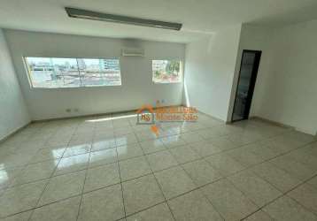 Sala para alugar, 35 m² por r$ 1.723,00/mês - vila galvão - guarulhos/sp