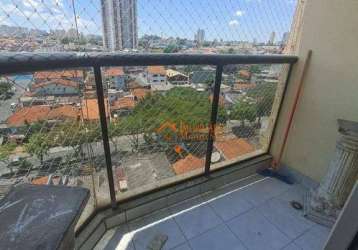 Apartamento com 3 dormitórios para alugar, 76 m² por r$ 3.443,00/mês - jardim vila galvão - guarulhos/sp