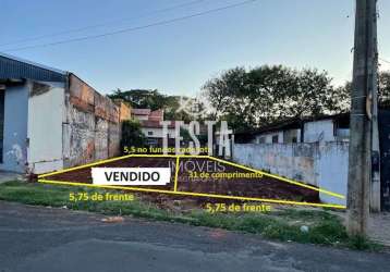 Terreno com 158m² jardim esplanda