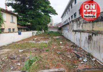 Terreno à venda, 400 m² por r$ 1.200.000,00 - campo grande - santos/sp