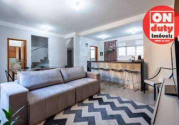 Village com 3 dormitórios à venda, 136 m² por r$ 1.410.000,00 - gonzaga - santos/sp