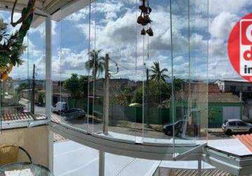 Sobrado com 2 dormitórios à venda, 135 m² por r$ 540.000,00 - vila santa rosa - guarujá/sp