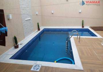 Casa com 2 dormitórios 1 suite com piscina  à venda, 80 m² por r$ 600.000 - villa branca - jacareí/sp