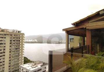 Linda cobertura duplex de 4 quartos com vista lindíssima para a lagoa rodrigo de freitas.