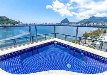 Cobertura com 4 quartos à venda na avenida borges de medeiros, lagoa, rio de janeiro, 495 m2 por r$ 9.989.900