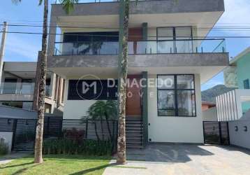 Casa em condomínio fechado com 4 quartos à venda na avenida copacabana, 218, praia da lagoinha, ubatuba, 388 m2 por r$ 4.600.000