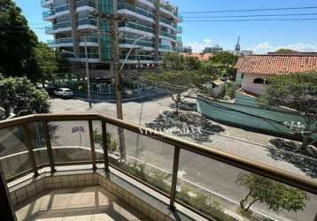 Apartamento com 2 dormitórios, 100 m² - venda por r$ 480.000 ou aluguel por r$ 3.078/mês - braga - cabo frio/rj