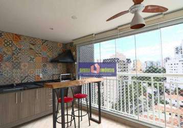 Apartamento com 2 dormitórios à venda, 70 m² por r$ 1.180.000,00 - chácara inglesa - são paulo/sp