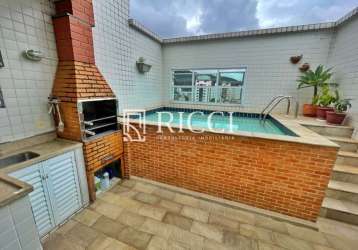 Cobertura com 3 quartos à venda no marapé, santos , 208 m2 por r$ 1.290.000