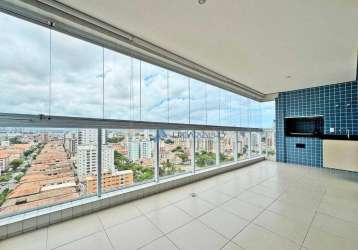 Apartamento com 3 dormitórios à venda, 129 m² por r$ 1.595.000,00 - aparecida - santos/sp