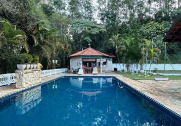 Chácara/sítio para venda com piscina e campo rio acima mairiporã-sp