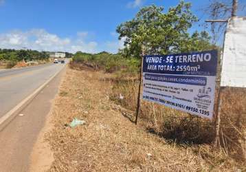 Terreno á venda na estrada principal em matões - na divisa entre pecém e caucaia