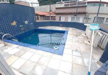 Cobertura com 3 dormitórios à venda, 194 m² por r$ 550.000,00 - enseada - guarujá/sp