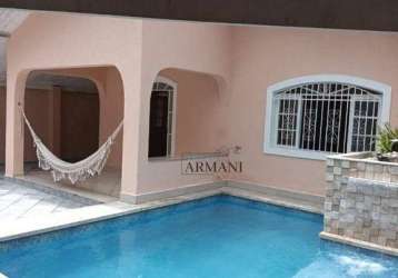 Casa com 3 dormitórios à venda, 190 m² por r$ 850.000,00 - enseada - guarujá/sp