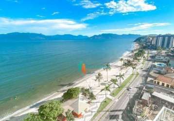 Cobertura frente mar com 4 dormitórios à venda, 202 m² por r$ 2.400.000 - martim de sá - caraguatatuba/sp